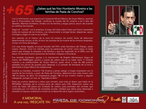 invitación X Memorialdenuncia Moreira